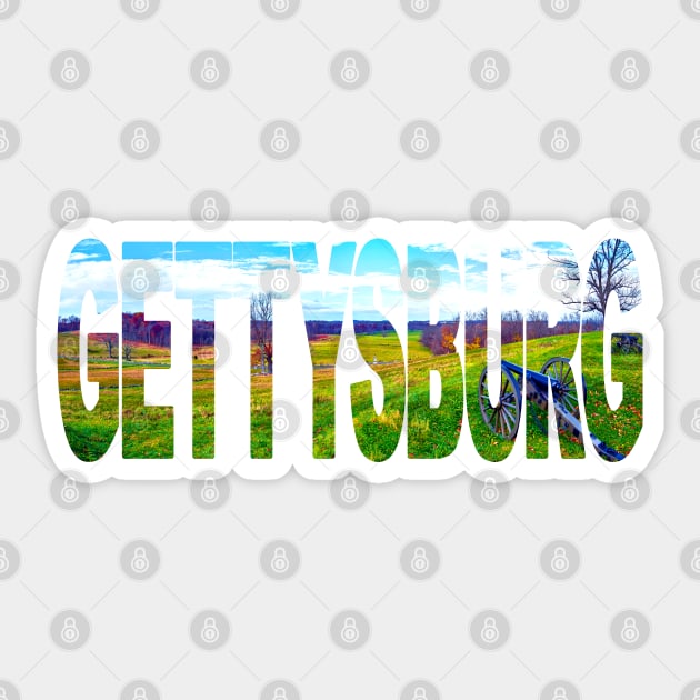 GETTYSBURG - Pennsylvania USA Sticker by TouristMerch